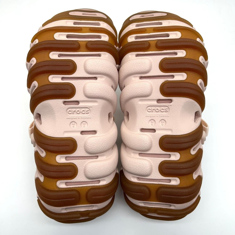 Crocs Echo Gum Ro Clog Womens 8 Pink Clay 211675-6UR Streetwear Chunky Slip On - Picture 9 of 11